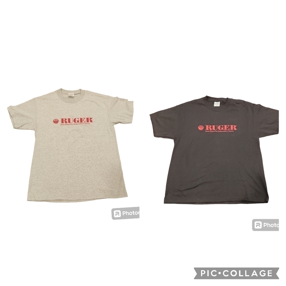 Men's Ruger Firearms Guns Red Logo T-shirt